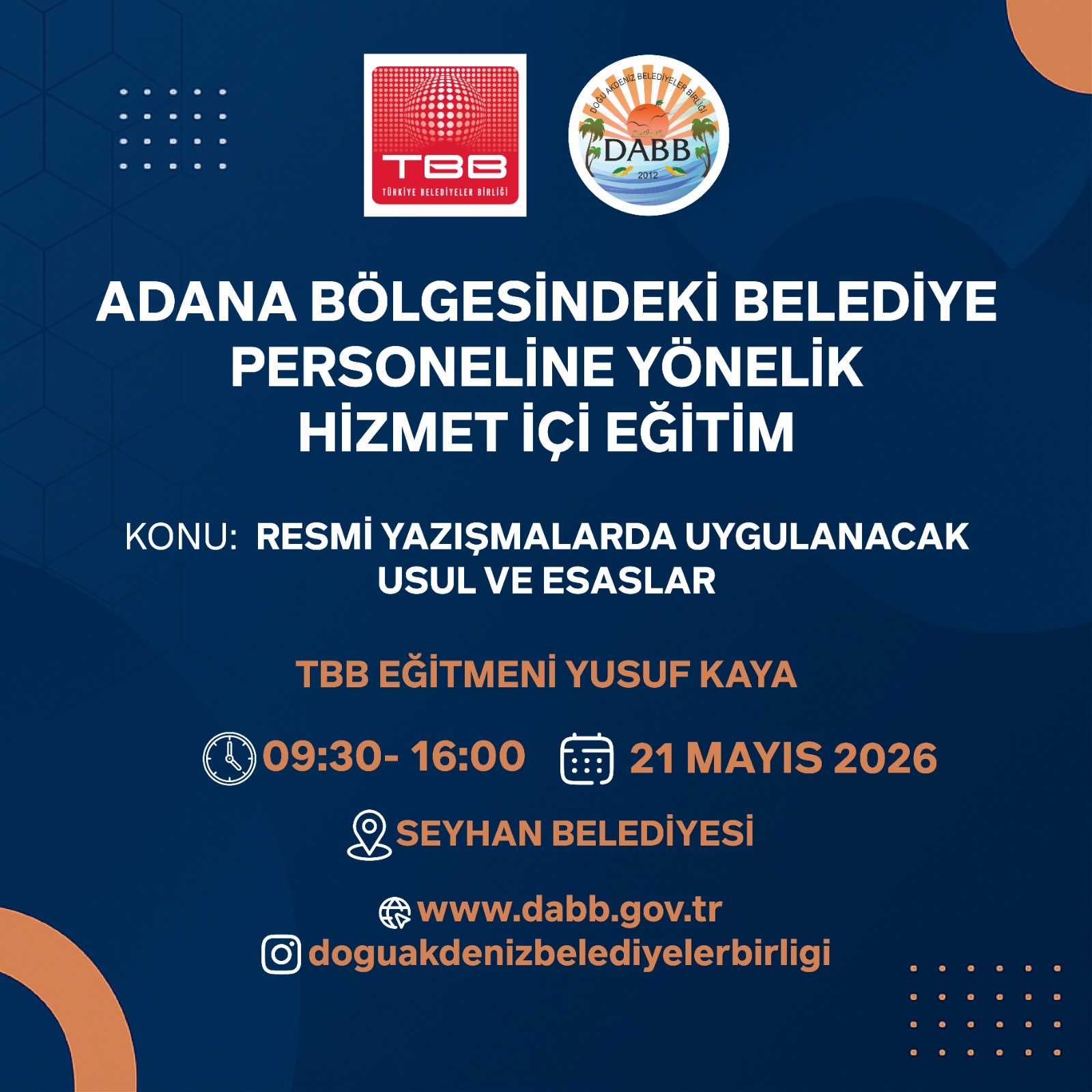 Adana hizmet içi eğitim